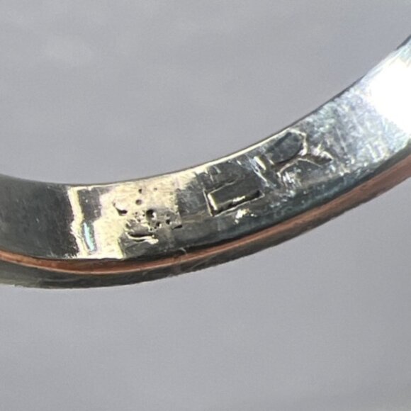 Signed EK Sterling Silver Turquoise Ring Attributed Emerson Kinzel Navajo sz 8.5 - Picture 11 of 11